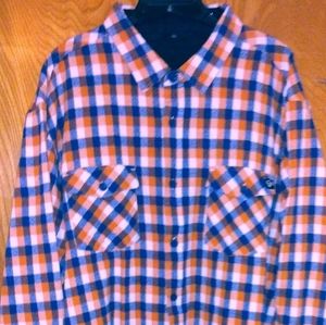 E.T. Surf Flannel Jacket Nice Plaid Colors 2XL
